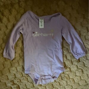 Carhartt Lavender Long Sleeve Baby Onesie